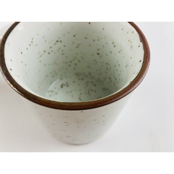 Set 2- Vintage Speckled Stoneware Red Cardinal Bird Ceramic Coffee Mugs Cups Tea - Picture 7 of 13